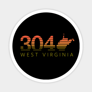 304 West Virginia Sunset Gradient - WV Graphic Magnet